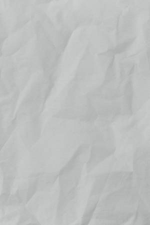 皺巴巴的白紙，帶有柔和陰影和紋理摺痕。 — 純灰色 壁紙