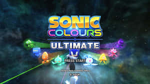Sonic the Hedgehog 喺太空同色彩繽紛嘅外星生物同發光軌跡。