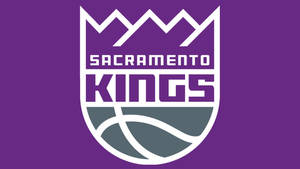 紫色背景上的 Sacramento Kings 籃球隊標誌 — Jordan 標誌 GIF 壁紙