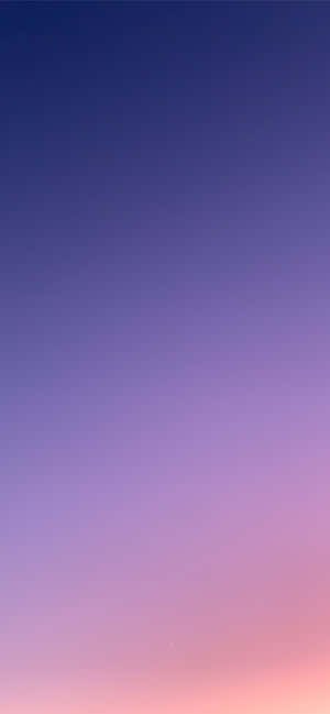 從藍色漸變到粉紅色的天空，帶有月牙 — Xiaomi 壁紙