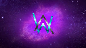 一個風格化的W標誌，以青綠色和銀色呈現，背景為紫色星空星雲。