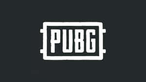 深灰色背景上的白色PUBG標誌