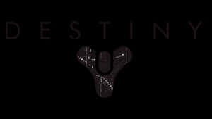 Destiny 遊戲標誌，帶有風格化的 Y 符號和黑色背景上的宇宙斑點。