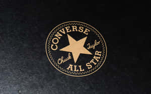 深色紋理背景上的Converse Chuck Taylor All Star標誌
