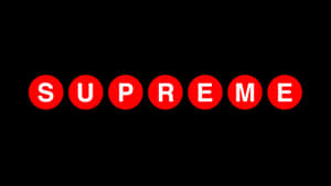黑色背景上的紅色圓圈 Supreme 標誌
