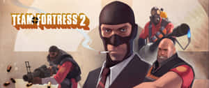 《Team Fortress 2》角色在煙霧和子彈中戰鬥。 — 狙擊手 壁紙