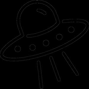 UFO剪貼圖SVG - 黑白UFO剪貼圖，高畫質PNG下載
