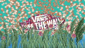 Vans鞋標誌帶有花卉設計，從高高的草叢和花朵中探出頭來。
