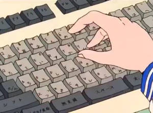 動畫手在日文鍵盤上打字
