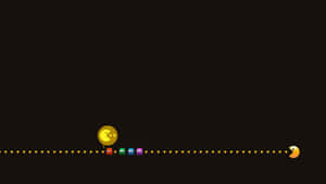 Pacman 在經典街機遊戲的虛線路徑上追逐鬼魂。