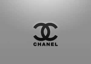 灰色漸變背景上的Chanel標誌