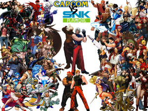 Capcom 對 SNK 格鬥遊戲角色的動態姿勢。 — 動漫打鬥 壁紙