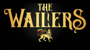 The Wailers 樂隊標誌，金色獅子和拉斯塔法里旗幟。