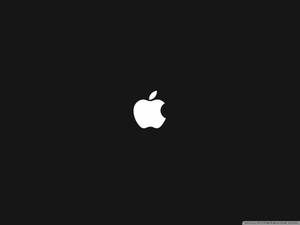 黑色背景上的白色Apple標誌