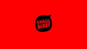 黑色對話框內有紅色文字寫著 Swagg Daddy，背景為紅色。 — 型格 Nike 壁紙