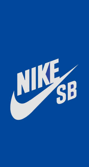 藍色背景上的Nike SB標誌