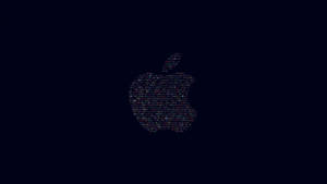 深色背景上由彩色代碼組成的Apple標誌