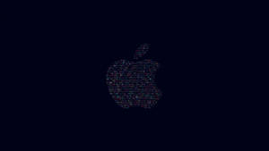 深色背景上用彩色代碼製成的Apple標誌