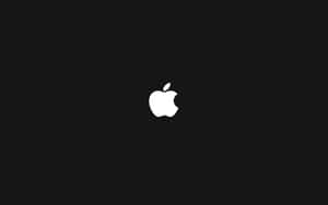 黑色背景上的白色Apple標誌