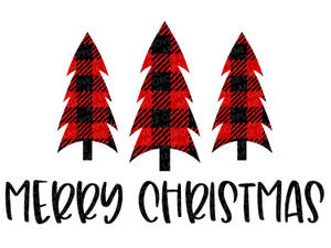三棵格仔聖誕樹，附有 Merry Christmas 文字。 — 藝術 壁紙