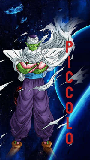 來自龍珠的笛子魔童在太空中自信地交叉雙臂站立。 — 星際寶貝 壁紙
