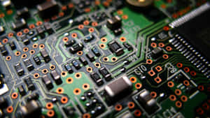 電子電路板組件和路徑的詳細視圖。 — 美學手機GIF 壁紙