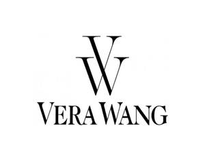 白色背景上的黑色Vera Wang時尚品牌標誌。