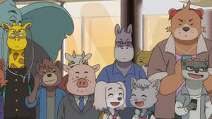 現代辦公室環境中表情各異的擬人化動物。 — 動漫車 壁紙