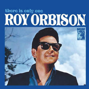 Roy Orbison 戴住太陽眼鏡喺有雲嘅藍天下微笑。