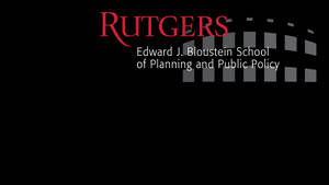 Rutgers大學標誌，學校名稱顯示在黑色背景上。 — 美學 壁紙