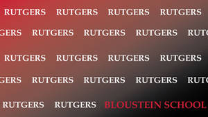 Rutgers大學標誌圖案，Bloustein School以紅色突出顯示。 — 美學 壁紙