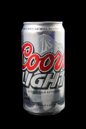 黑色背景上的銀色Coors Light啤酒罐 — Huawei MatePad 11.5 S (2025) 壁紙