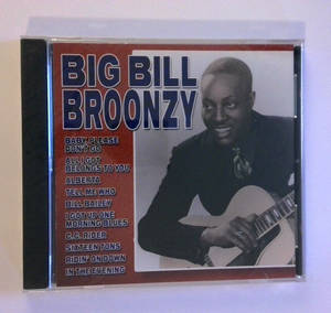 Big Bill Broonzy 專輯的CD封面，展示他的肖像、結他和曲目列表。