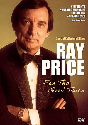 Ray Price 身穿正式服裝交叉雙臂的音樂專輯封面。