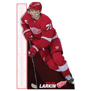 Dylan Larkin 底特律紅翼曲棍球球員與身高尺。 — 冰球 壁紙