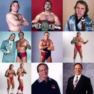 Bret Hart 以摔角手和商人身份的多種姿勢。