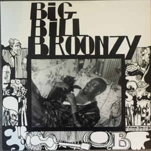 Big Bill Broonzy 的專輯封面，展示一名男子彈奏鋼琴，帶有裝飾性圖形。