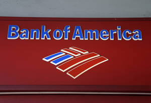 Bank of America企業標誌喺紅色背景上 — 火影忍者海報 壁紙
