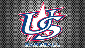 US Baseball標誌喺穿孔金屬背景上 — 棒球 壁紙