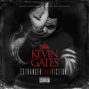 Kevin Gates 用強烈嘅眼神同眼淚指向觀眾，紅色文字同家長指引標籤。