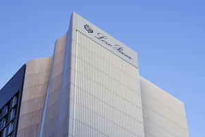 Loro Piana豪華建築，垂直壁板，清澈藍天 — 辦公室 壁紙