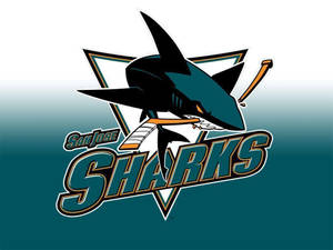 San Jose Sharks 曲棍球隊標誌，特色是鯊魚咬著球棒。