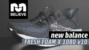 New Balance Fresh Foam X 1080 v10跑鞋特寫，白色鞋底。