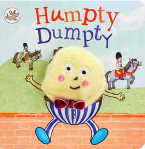 Humpty Dumpty坐在磚牆上，身後有兩個騎馬的守衛。 — Galaxy Z Flip7 FE 壁紙