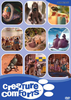 《Creature Comforts》中搞笑情境的黏土動畫動物。