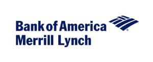 Bank of America Merrill Lynch 企業標誌，帶有藍色文字和波浪符號。