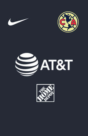 深色背景上的四個企業標誌，包括Nike、AT&T和The Home Depot。