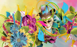 狂歡節背景 — 唯美花朵動圖 壁紙