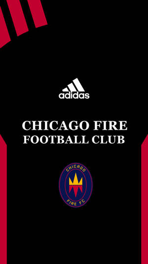 Chicago Fire FC 足球球衣，帶有紅色條紋和球隊標誌。