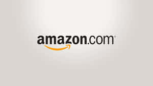 Amazon.com 標誌，帶有橙色箭頭微笑，背景為淺灰色。